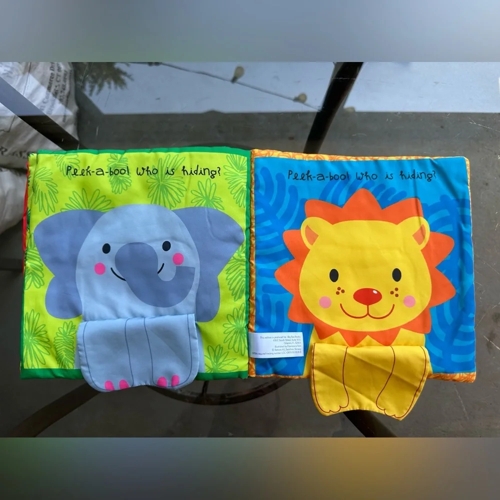 Play Peek-A-Boo Jungle Animals Cloth Book